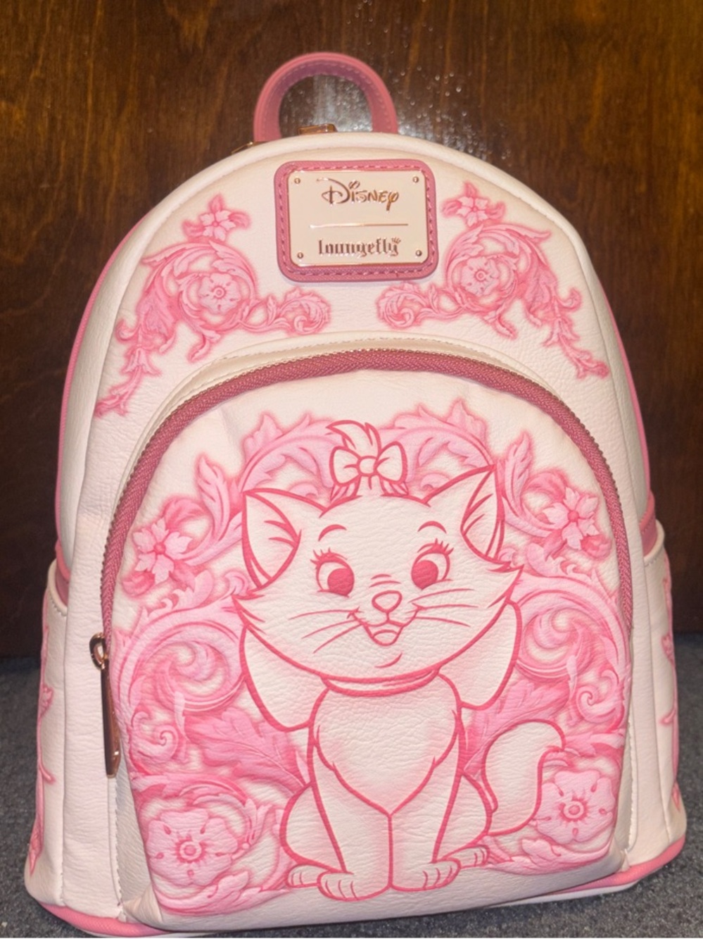 Loungefly Disney Marie Pink Mini Backpack